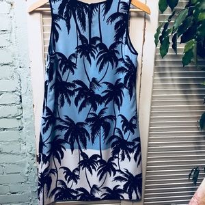 Vince Camuto Palm Tree Sleeveless Sheath Dress